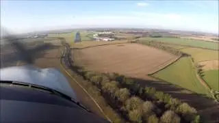 Flight to Kemble, Cotswold Airport, landing R26 in a Piper PA28-181 Archer III