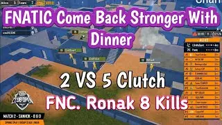 FNC Ronak And Owais 2 vs 4 Clutch Against LCraftesoprts In Last Circle | PMCO SS 2020