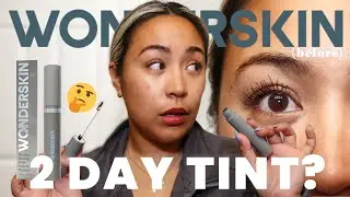 Стойкая краска для бровей | Обзор Wonderskin Wonder Blading Brow Stain & Go Masque + Тест на стойкость в течение 2 дней