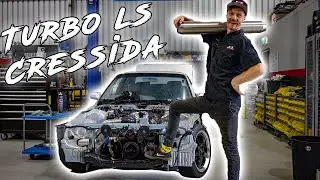 Turbo LS Cressida Part 2! //Dump pipe,  Cross Over Pipe, Coil Relocation, Fuel Pump,
