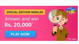 Amazon Special Edition Riddles Quiz Answers.