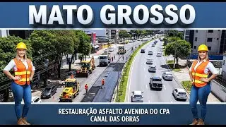 Podcast Asfalto BRT Avenida do CPA, Cuiab&aacute; MT - #jcb #cuiab&aacute; #agro #newholland #caterpillar