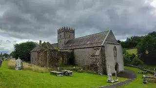 Exterior of St. Laserian's Church of Ireland Cathedral in Old Leighlin in County Carlow