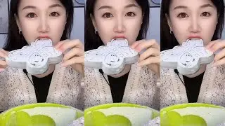 M66 / ASMR MUKBANG ICE EATING SOUNDS FROM THE FROZEN WATER
