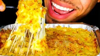 ASMR CHEESIEST MAC & CHEESE MUKBANG 먹방 STIRRING EATING MACARONI AND CHEESE NO TALKING JERRY