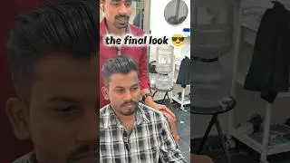 Massive Long Hair to Two Side Cut & L-Shape Beard ✂️🔥 #Transformation #Barber #Shorts#asmr