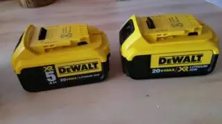 Аккумулятор DeWalt 20 В 5 Ач против аккумулятора 4 Ач (литий-ионный)
