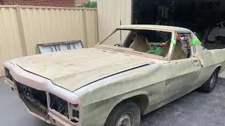 Holden Ute acrylic cyan blue paint job