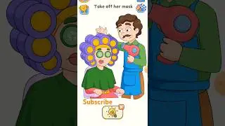 Dop 5 (delete one part) level 107 take off her mask, walkthrough solutions - all levels