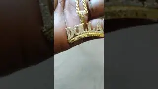 custom dollar pendant & chain lab made 🔥🔥 $300