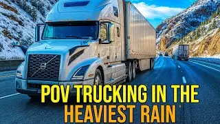 4K Truck Driving POV | Relaxing Canyon Road in Utah | Virtual Trucker Journey USA