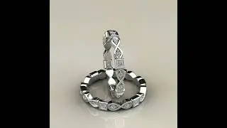 lab diamonds 0 28ct infinity princess cut eternity band ring