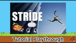 Stride Tutorial Playthrough On Oculus Quest 2 -  VR Parkour With A Gun