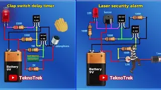 5 Easy Electronics Projects for Beginners | BC547 Transistor DIY Circuits with Diagrams