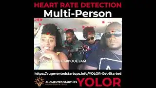 Contactless Heart Rate Detection(Multi-Person) using Eulerian Magnification + YOLOR