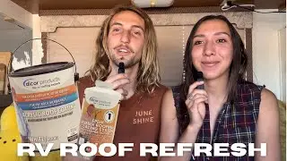 Hippies paint their RV roof ft. Dicor Products