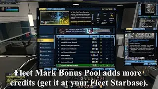 How I earn Fleet credits and Marks & Bonus Pool (basic guide) (tutorial) in Star Trek Online (STO)