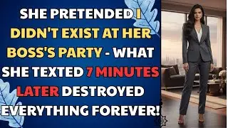 She Pretended I Didn't Exist At Her Boss's Party &mdash; What She Texted 7 Minutes Later... Life Story