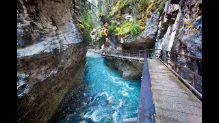 JOHNSTON CANYON & INK POTS (ASMR), BANFF NATIONAL PARK, ALBERTA, CANADA.