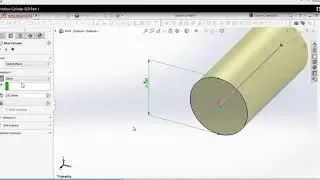 Modelling of a  Hollow Cylinder : SolidWorks Tutorial- Part 1(HINDI)