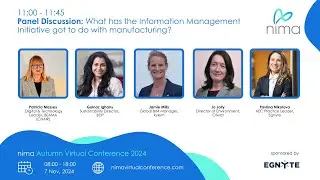 nima Autumn Virtual Conference 2024  Panel Discussion Information Management and Manufacturing