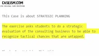 Strategic Foresight: An Exercise Case Study Help - Caseism.com