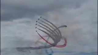 The Red Arrows acrobatics Illusion low fly by display like add subscribe guys