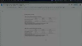 Formatting tables in Google Docs