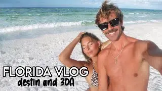 VLOG: day in my life in Destin Florida: embracing beach storms & visiting all the 30A beach towns 🌴🐚