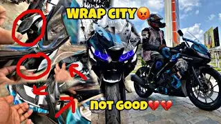 Guwahati wrap city 😫bike wrapping not good 💔