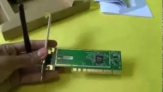 D-Link Wireless N 150 Desktop PCI Adapter Unboxing