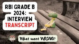 RBI Interview Transcript - 2024 | RBI Grade B 2024 Examination | RBI Interview Experience
