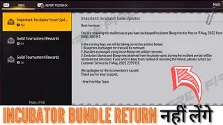 Why Garena Remove The Incubator Royale🥺🥺..?? #shorts #ffshort #viral #incubatorbundleglitch