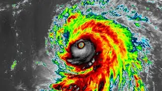 Infrared Satellite Animation of Major Hurricane Ioke (2006)