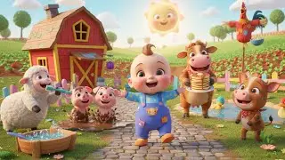 🎵 Farm Animals Morning Routine Song | kids nursery rhymes | Baby Song, Fun Farm Cartoon 🌞🐄