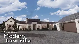 BLOXBURG: Modern Luxe Villa | No-Gamepass | Speedbuild | Roblox Bloxburg