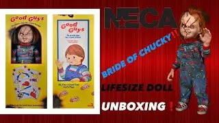 NECA BRIDE OF CHUCKY- 1:1 REPLICA LIFE SIZE CHUCKY DOLL UNBOXING!