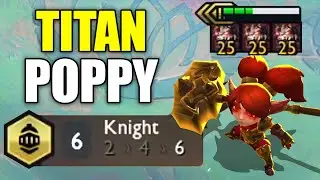 3 Titan's Resolve Poppy ⭐⭐⭐ 6 Knight 3 Star | TFT Set 5.5