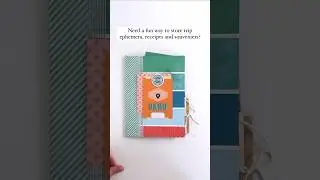 Fun and easy travel ephemera folio tutorial to store all those tickets and post cards!