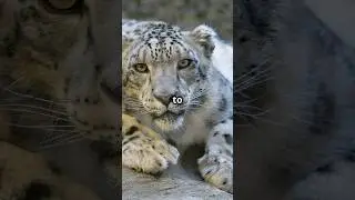 Snow Leopard Fun Facts! 😊❤️ #snowleopards #shorts #short