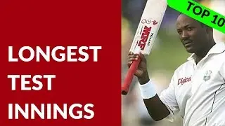Top 10 Longest Innings in Test Cricket