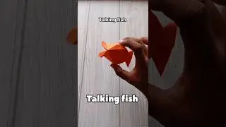TALKING FISH ORIGAMI TUTORIAL|Cute Talking fish craft step by step folding|art craft
