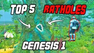 Top 5 BEST Hidden Rathole Base Locations on Genesis Part 1 | ARK: Survival Ascended