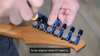 Guyker GK501D7SP Blue-Chrome Locking Tuners That Go With Everything! @Neogeofanatic
