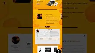 Presentation🟠Landing page 🔶 #bodacoll #webdesign #orange #uiuxdesign #graphicdesign #landingpage