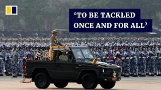 Myanmar junta chief vows to take &lsquo;decisive action&rsquo; against opponents and ethnic rebel fighters