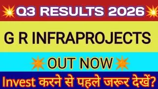 GR Infra Q3 Results 2026 🔴 GR Infra Results 🔴 GR Infra Share Latest News 🔴 GR Infra Project Limited