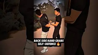 Back side hand grabs self-defence #tutorial #selfdefense #martialarts #karate #safety #taekwando