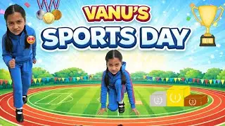 VANU KA SPORTS DAY 🏃&zwj;♀️🏀🤩🎊   | Annual Sports Day 2026 Vlog | Aayu and Vanu