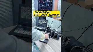 PTZ camera live streaming setup with video switcher 4xHDMI 2xIP inputs #ptzcontroller#videocables